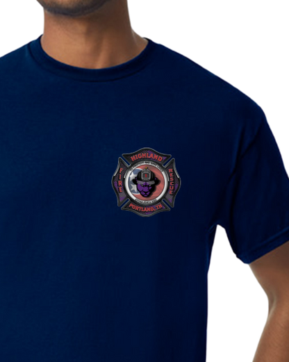 Highland Fire Panther T-shirt Navy