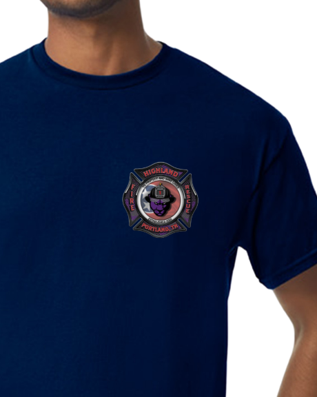 Highland Fire Panther T-shirt Navy