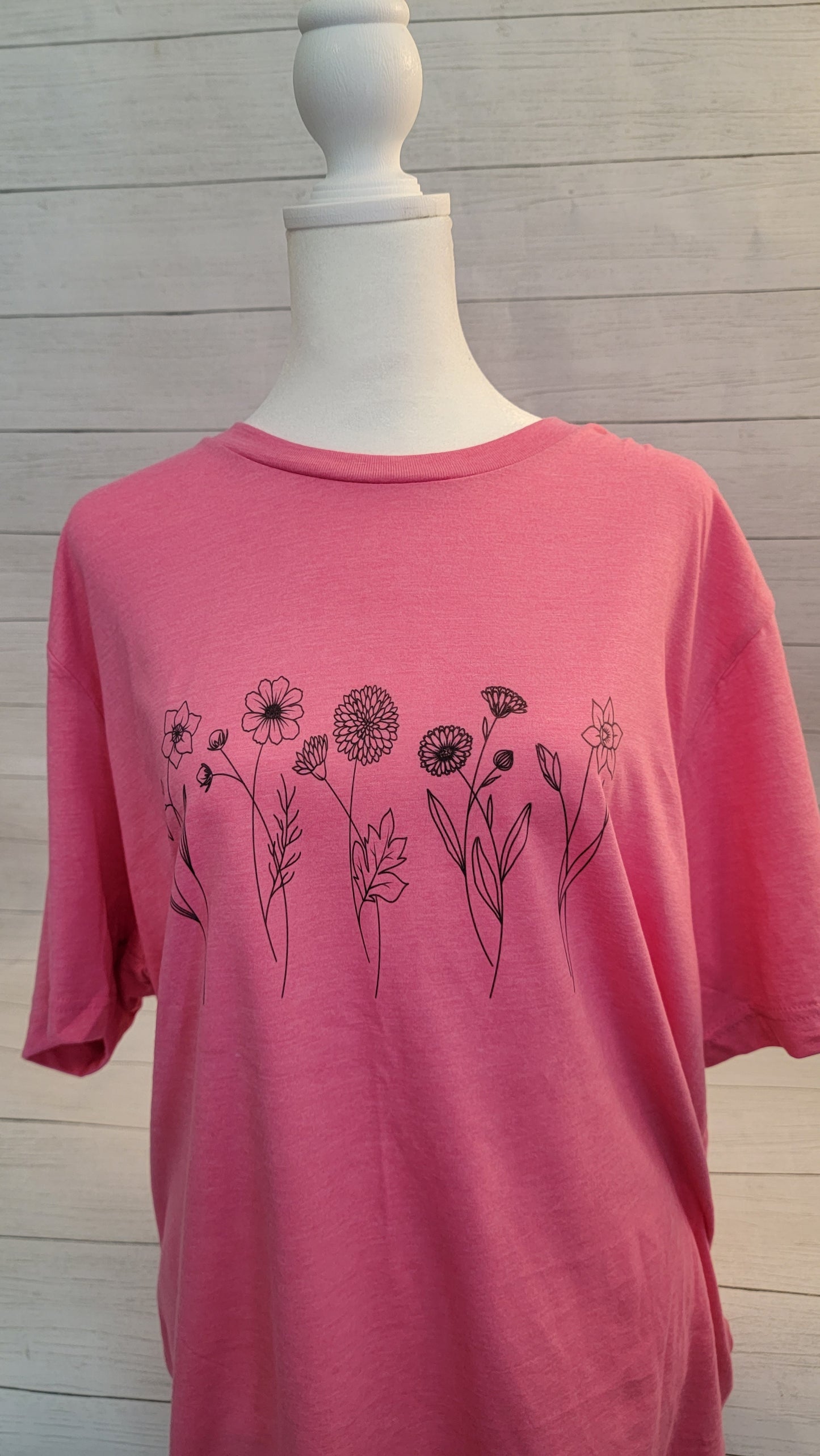 Birth month flowers t-shirt