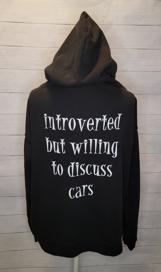 Introverted but willing to discuss cars